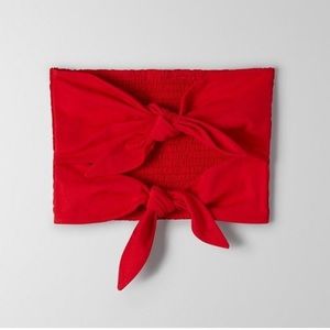 Aritzia Wilfred Free Daveney Tie Top Red Small